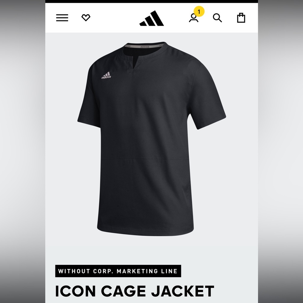 Large Adidas “icon cage jacket” really nice cool material